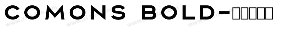 Comons Bold字体转换